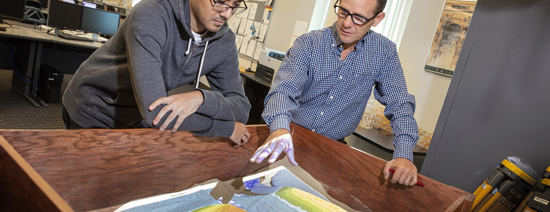 Engineering Student with Faculty member