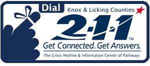 Knox & Licking Counties 211 logo