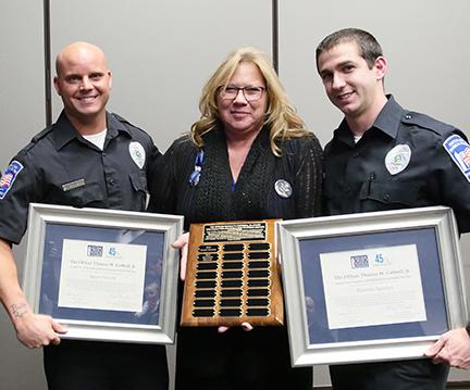 Aaron Hanson and Matthew Newlun receive awards