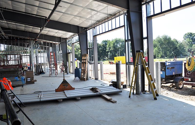 Another picture of the interior of the building under construction