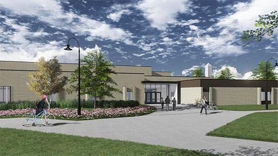 Rendering of the new Adena Hall