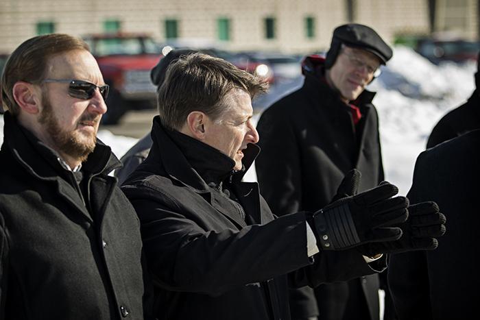 Man talking at the groundbreaking ceremony
