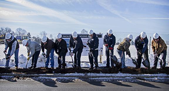 More people breaking ground on the new building
