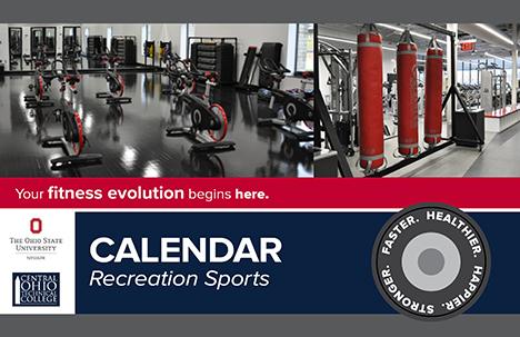 Rec Sports Calendar Cover art
