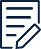 An icon depicting a piece of paper and a pen.