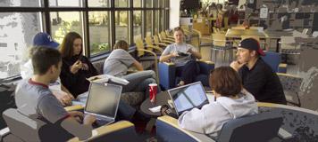 A group of students meeting