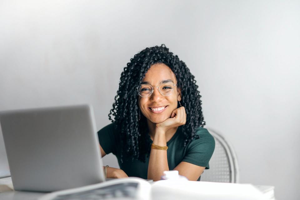 Student at Computer 