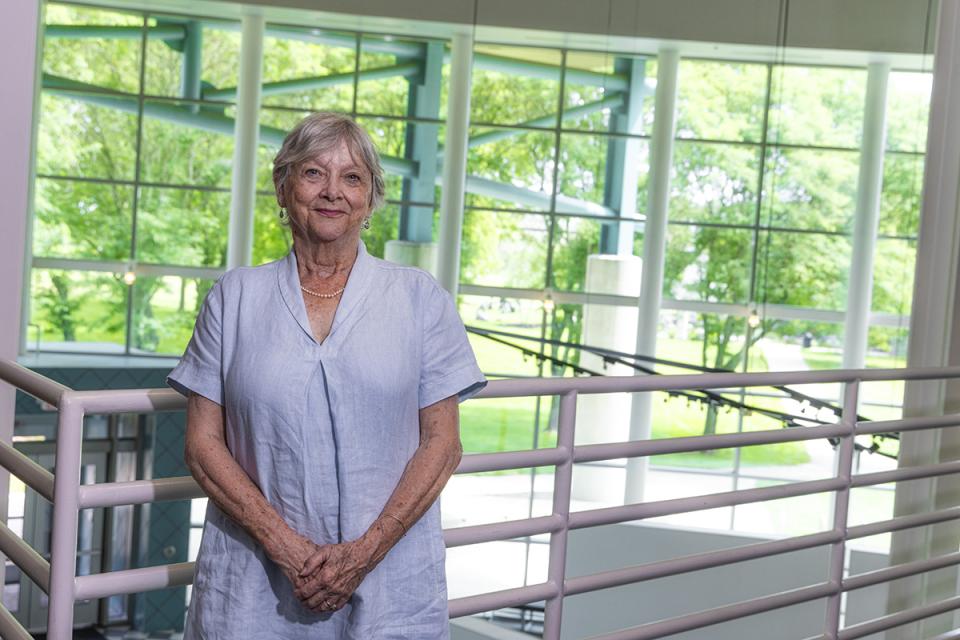 Portrait of Judy Ratliff Stansbury in LeFevre Hall at COTC's Newark campus.