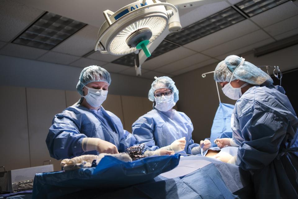 Surgical tech students