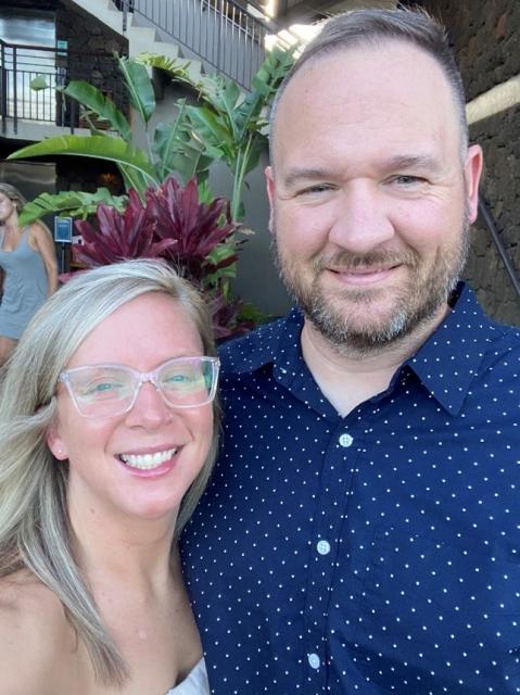Jacob Ward and his wife, Emi.