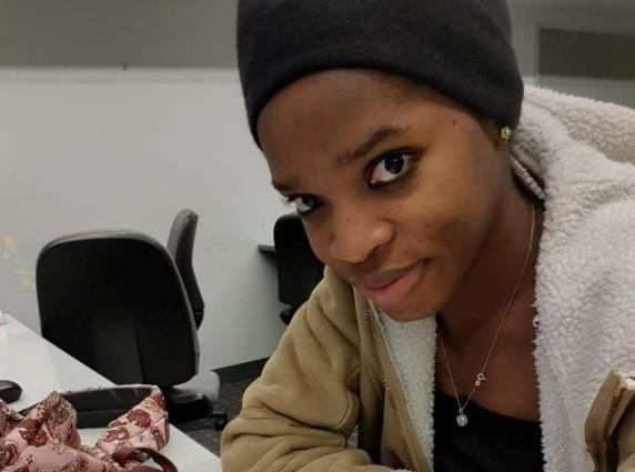 Adiza Okine in the classroom at COTC.