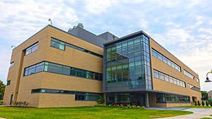 Modern three story building