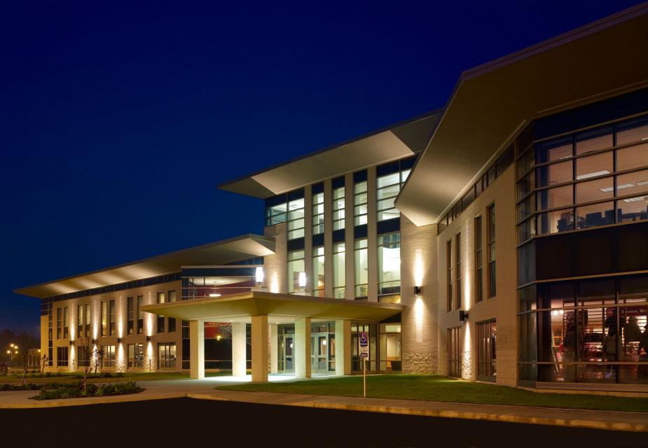 Night shot of COTC Building