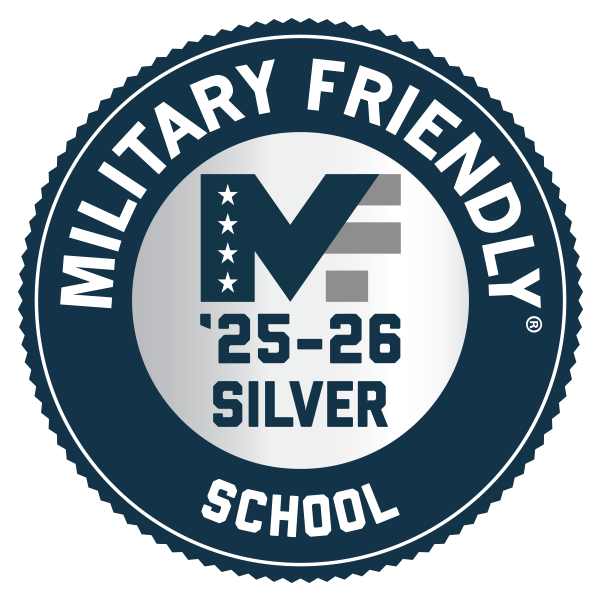 2025-26 Military Friendly School logo for silver ranking.