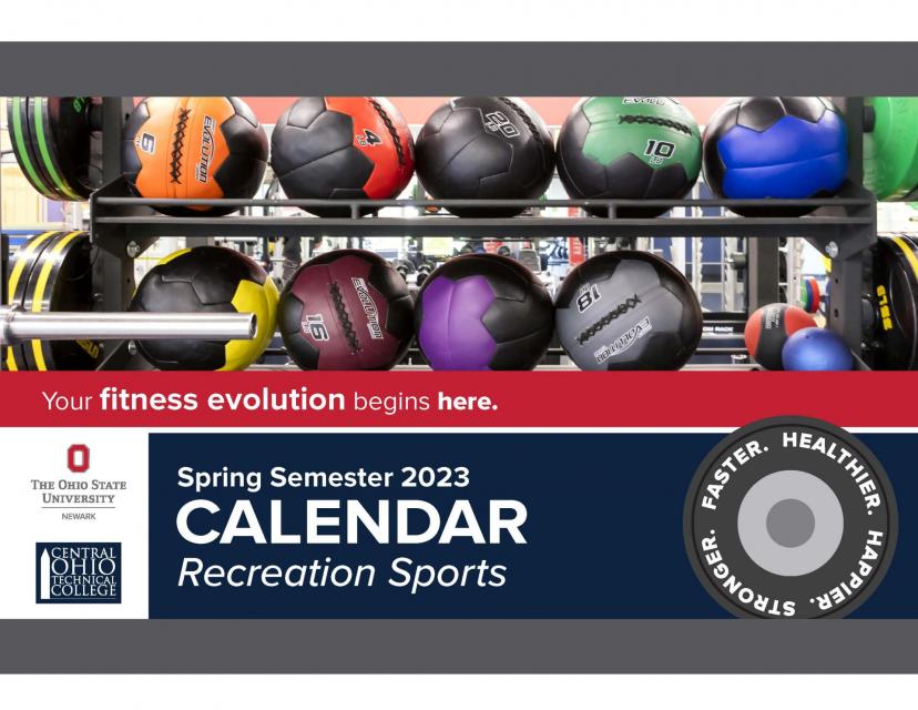 Spring Semester 2023 Recreation Sports Calendar Cover